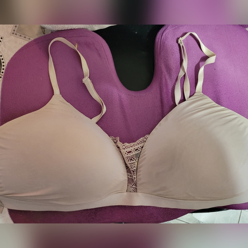 Venus Lace Panel Bra 36D